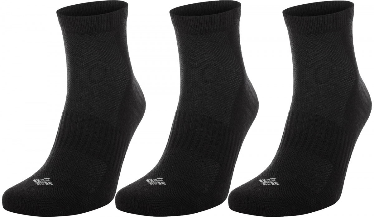 Шкарпетки (3 пари) NEW COTTON QUARTER SOCKS 3 PACK NCQS3PCLB-BLK Columbia NCQS3PCLB-BLK M Шкарпетки для активного відпочинку (3 пари) NEW COTTON QUARTER SOCKS 3 PACKчорний р. (39-42) Чорний — фото 1