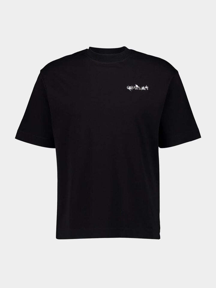 Футболка Off-White Flower Arrow T-Shirt Black — фото 2
