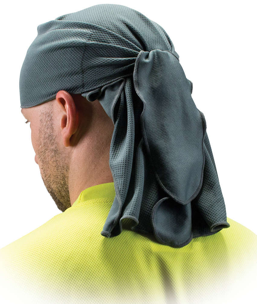 Бандана дихаюча на зав'язках, підшоломник сірий Head Towel (gray) — фото 1