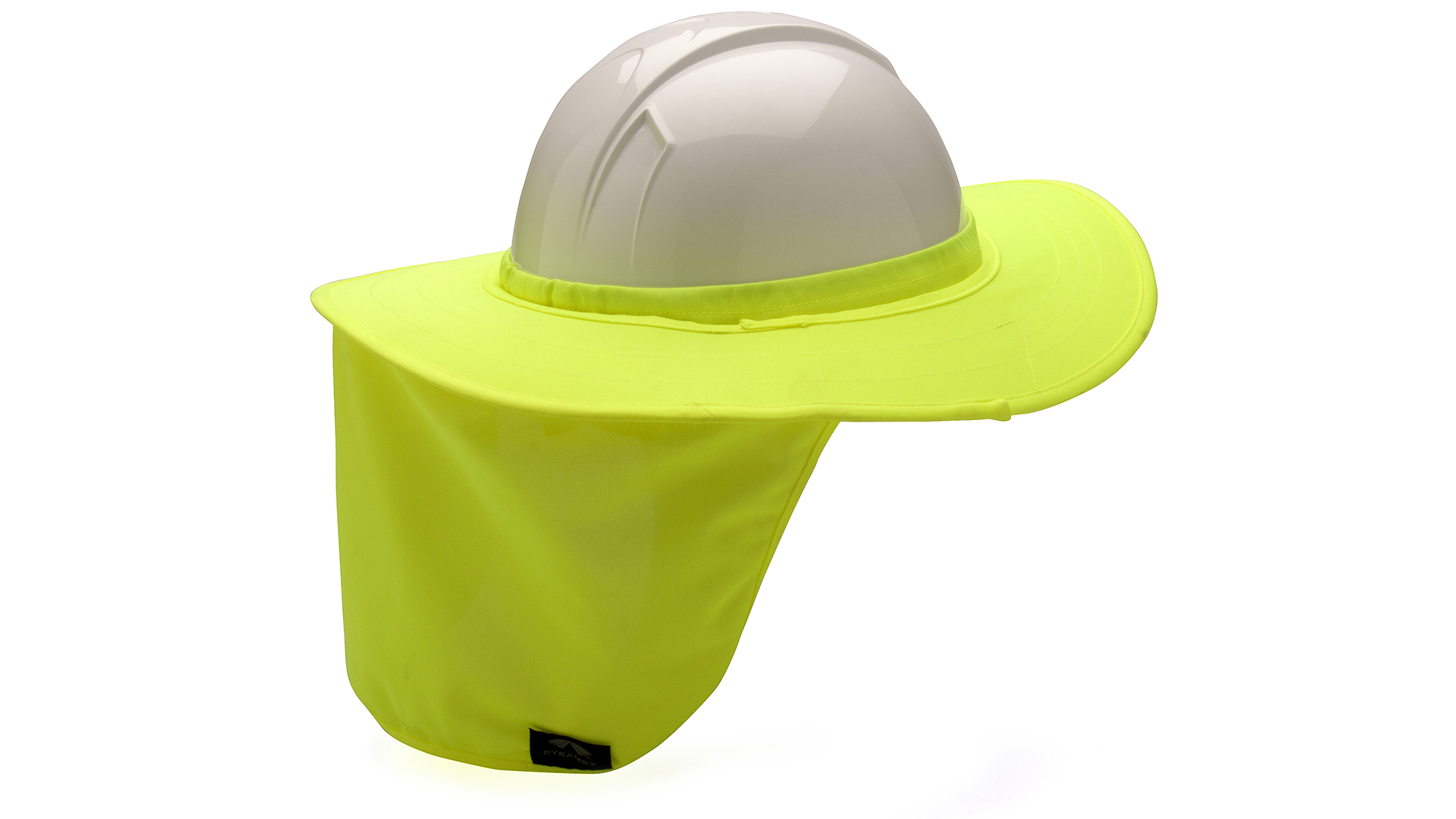 Сонцезахисний козирок для каски з накидкою для шиї Pyramex HPSHADE30 (Hi-vis Lime) — фото 1