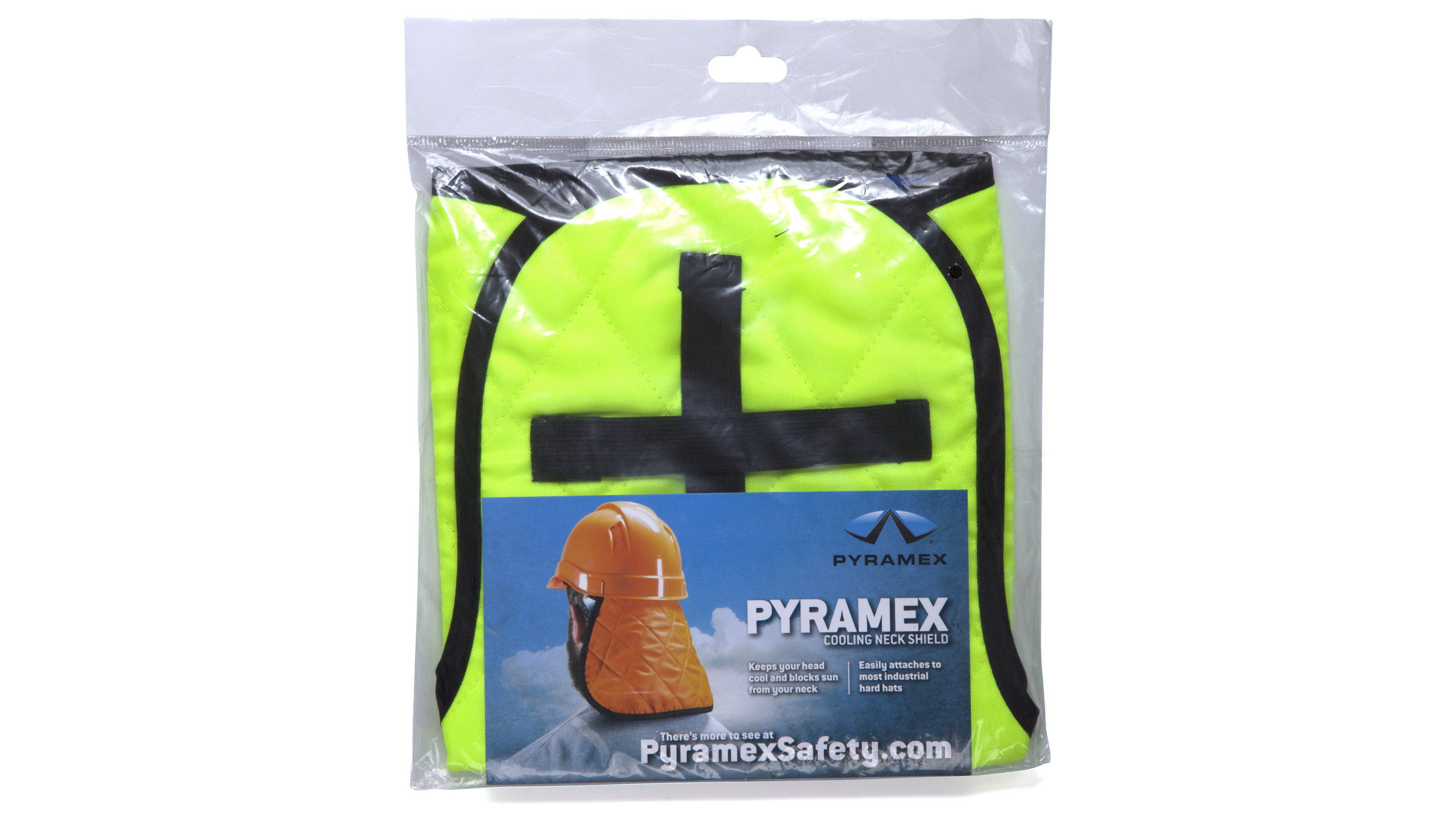 Охолоджуюча підкладка для захисної каски з накидкою для шиї Pyramex CNS1 (Hi-vis Lime) — фото 4