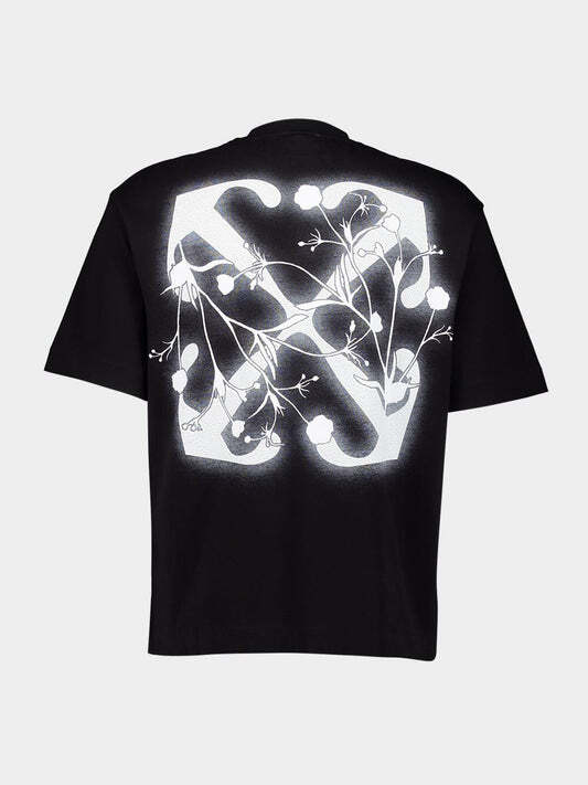 Футболка Off-White Flower Arrow T-Shirt Black — фото 3