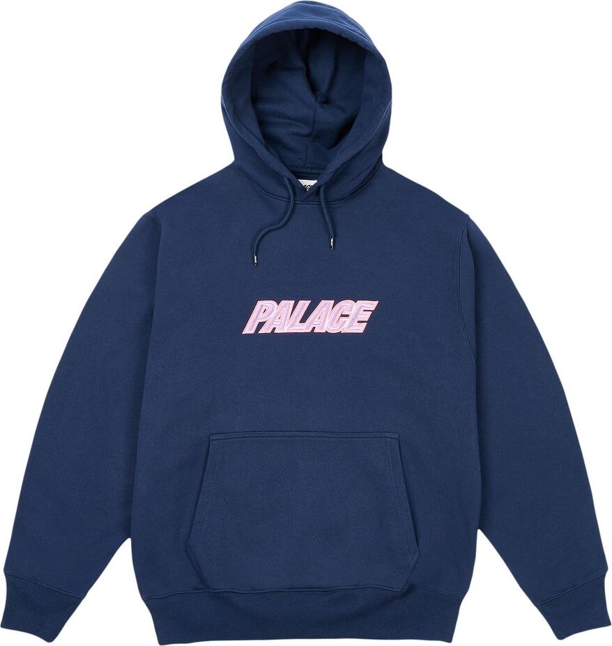 Худі PALACE FONT HOOD NAVY — фото 2