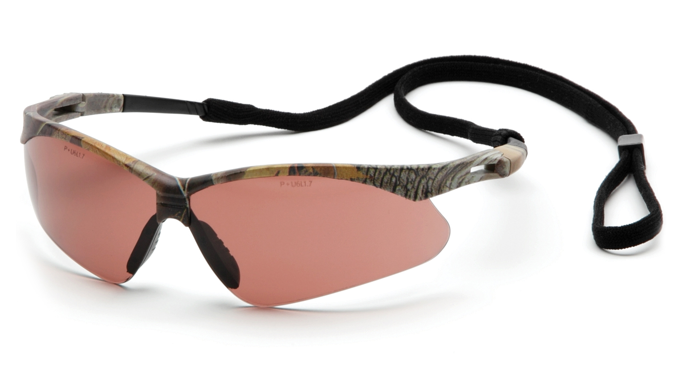 Очки защитные ProGuard Pmxtreme Camo (bronze) Anti-Fog, коричневые в камуфляжной оправе — фото 1