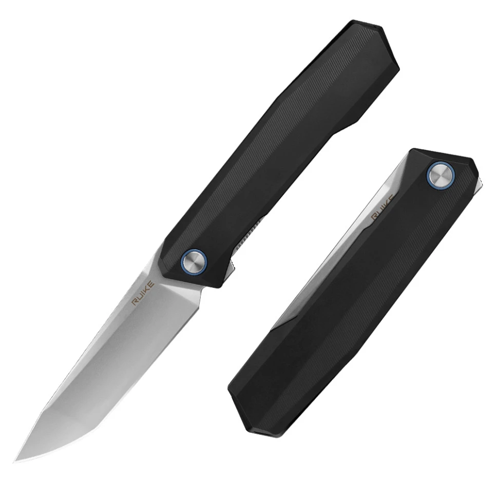 Ніж складаний туристичний Ruike P166-AB, (9.2 см) 14C28N / Aluminum чорний — фото 1