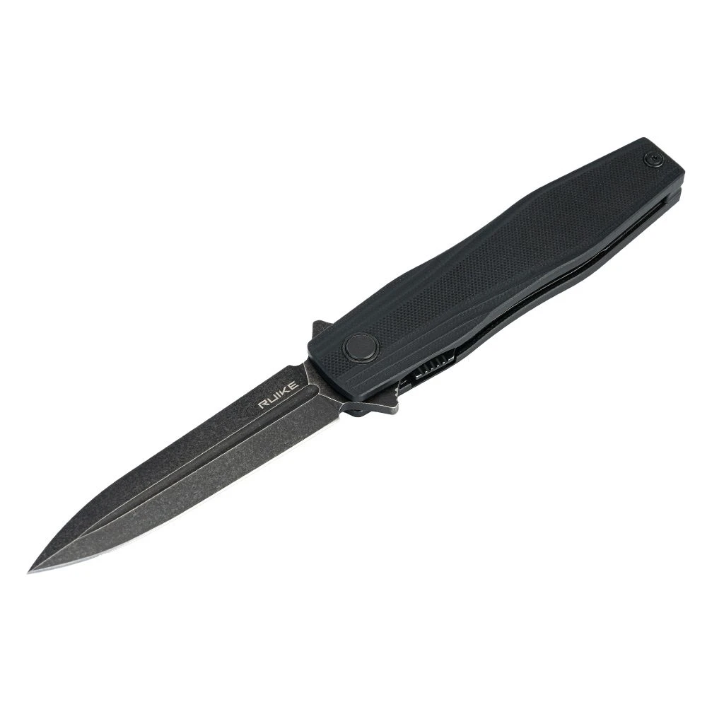 Ніж складаний туристичний Ruike P188-B, (9.1 см) D2 / G10 чорний — фото 1
