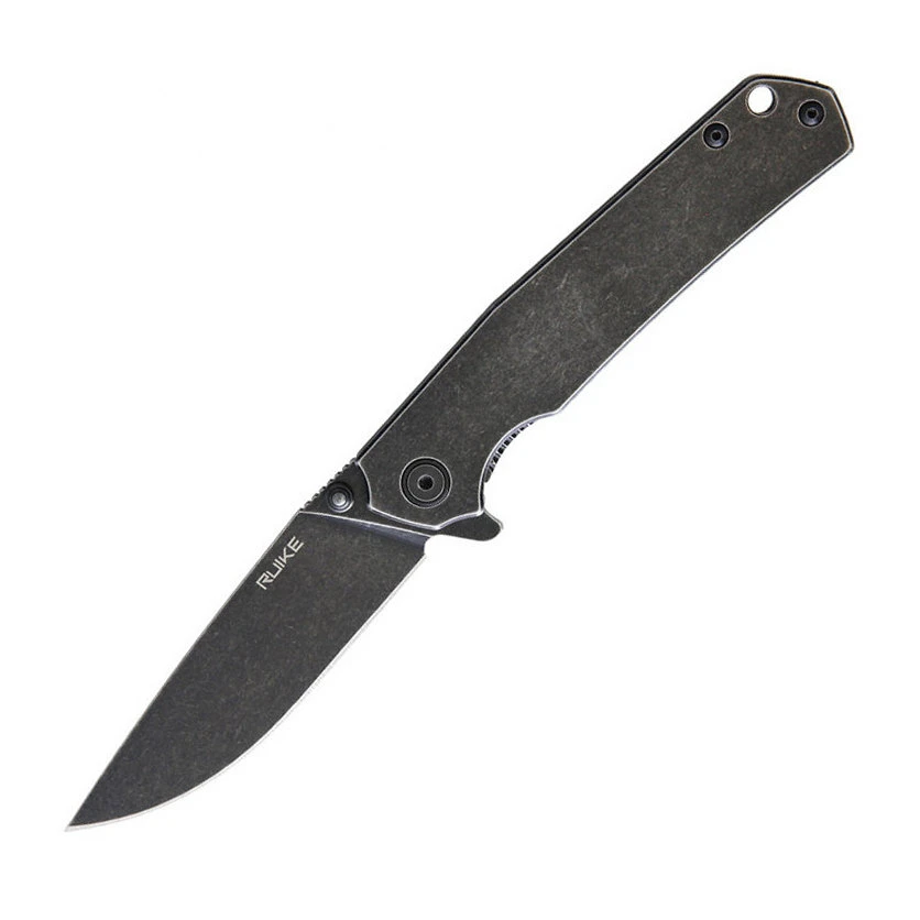 Ніж складаний туристичний Ruike P801-SB, (8.6 см) 14C28N / 3cr14n чорний — фото 1