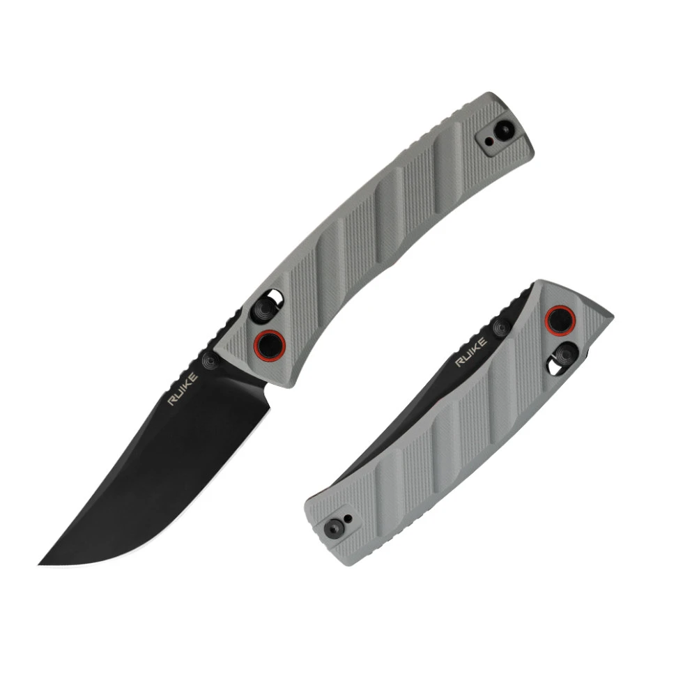 Ніж складаний кишеньковий Ruike P856-K, (7.9 см) 14C28N / G10 сірий
