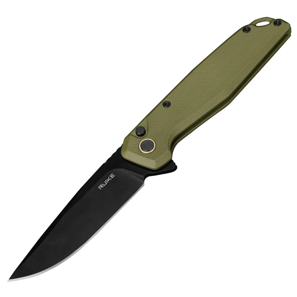 Ніж складаний туристичний Ruike P873-G, (8.8 см)14C28N / G10 зелений — фото 1