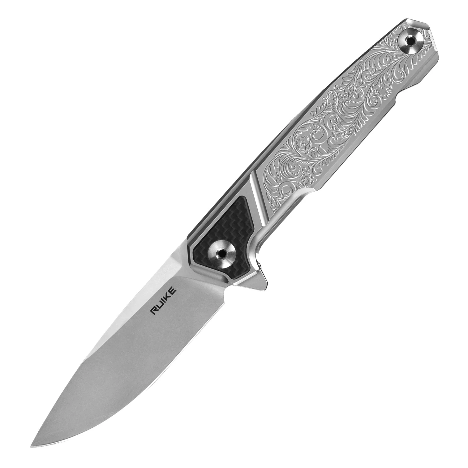 Ніж складаний туристичний Ruike P875-SZ, (8.9 см) 14C28N / steel 420 сірий — фото 1