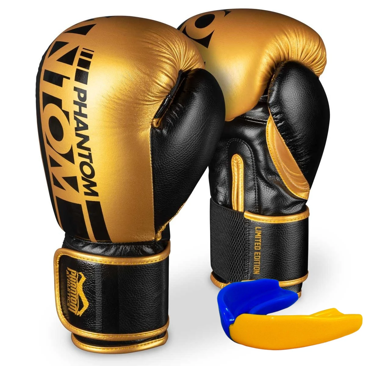 Боксерські рукавиці Phantom APEX Elastic Gold 16 унцій (капа в подарунок) — фото 1