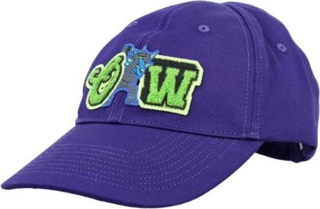 off-white varsity basketball cap purple green — фото 2