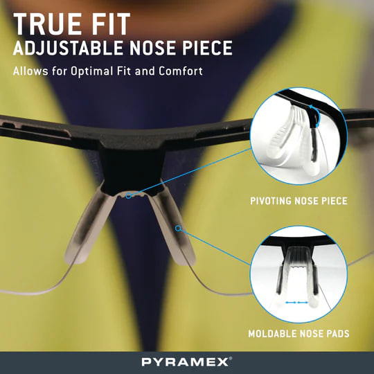 Защитные очки Pyramex Truflex Grey-Lime (indoor/outdoor mirror) Anti-Fog, зеркальные слегка притемнённые в серо-лаймовой оправе — фото 8