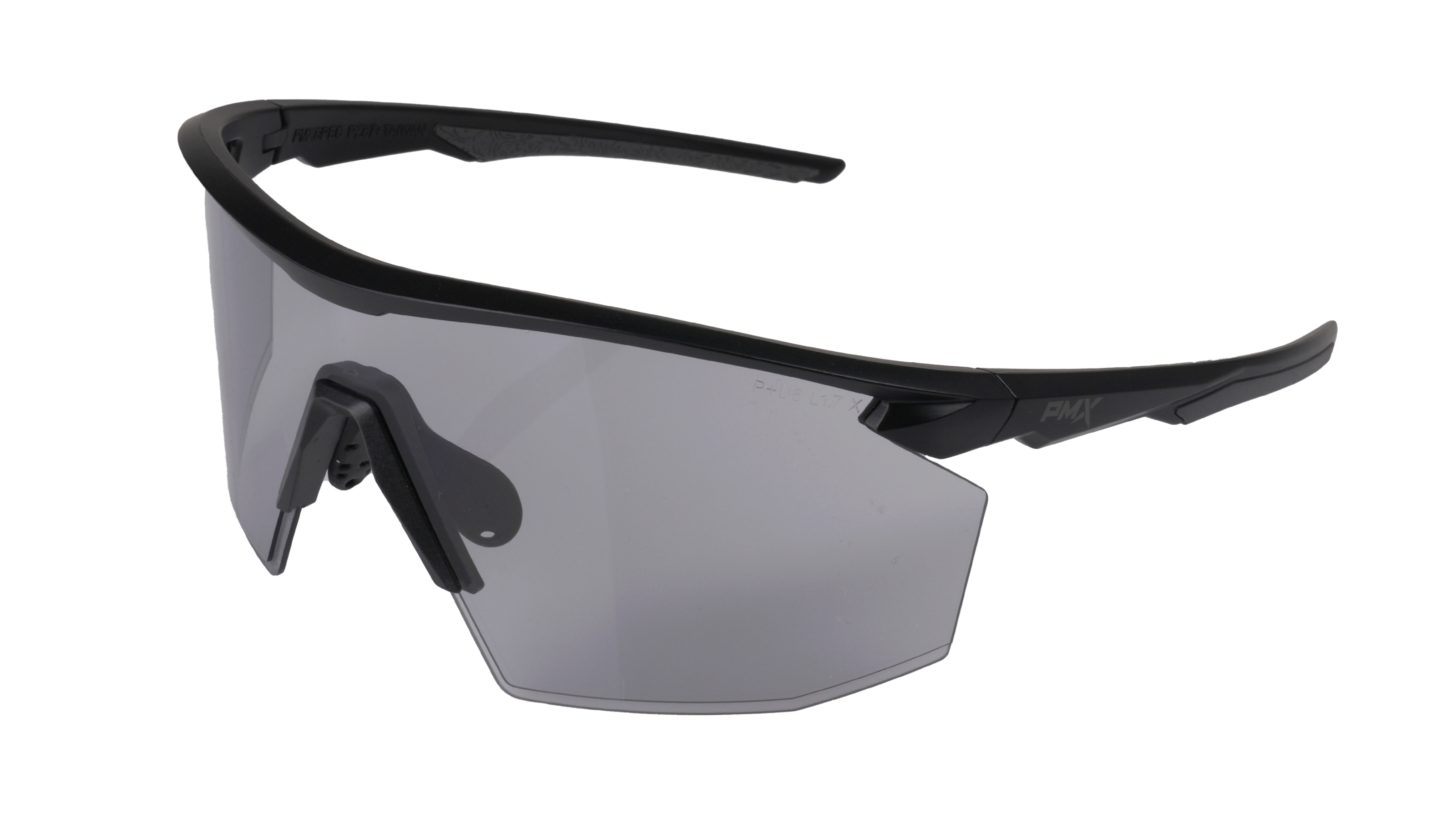 Очки защитные Pyramex PMXSPEC (light gray) Super Anti-Fog H2MAX, светло-серые в чёрно-серой оправе — фото 1