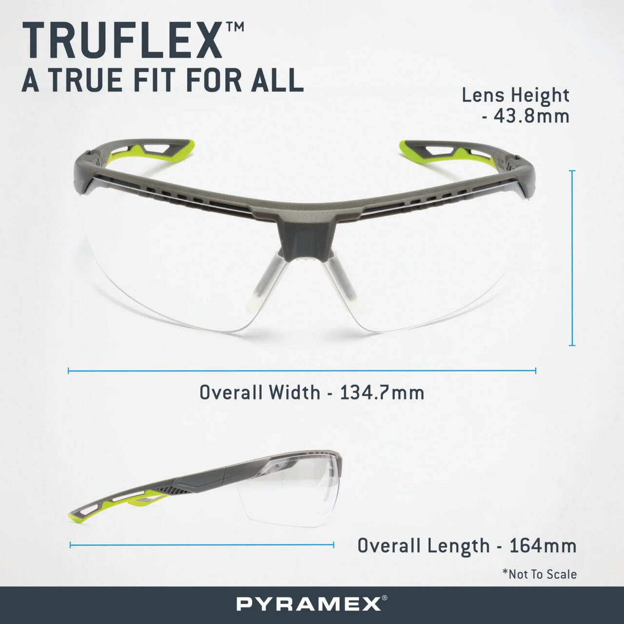 Защитные очки Pyramex Truflex (gray) Anti-Fog, серые в чёрно-серой оправе — фото 12