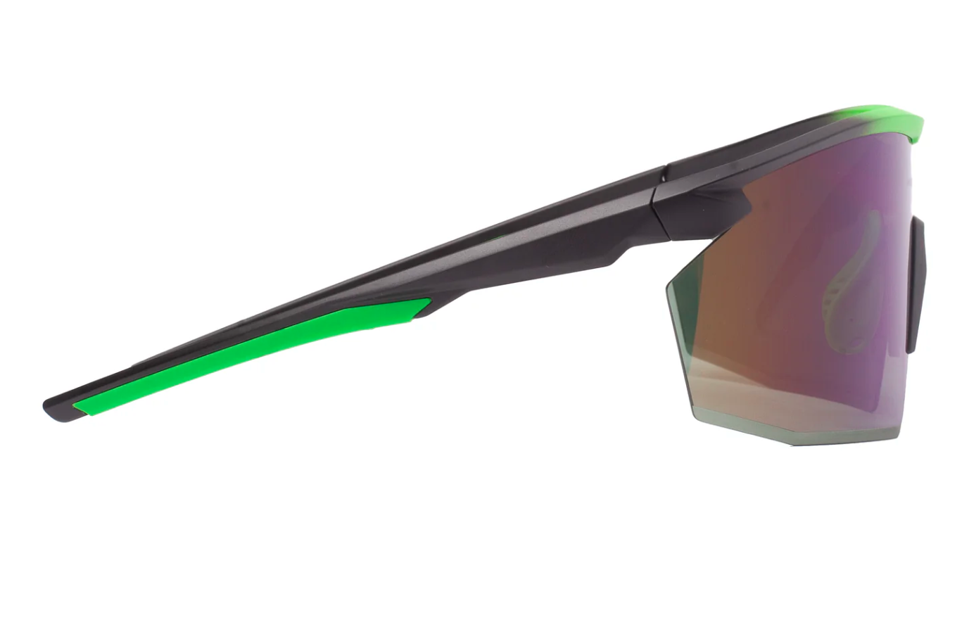 Очки защитные Pyramex PMXSPEC (green mirror) Anti-Fog, сине-зелёные зеркальные линзы в чёрно-зелёной оправе — фото 4