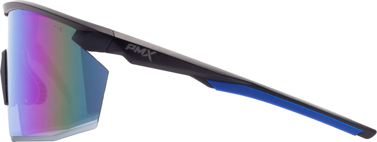 Очки защитные Pyramex PMXSPEC (blue mirror) Anti-Fog, синие зеркальные линзы в чёрно-синей оправе — фото 6