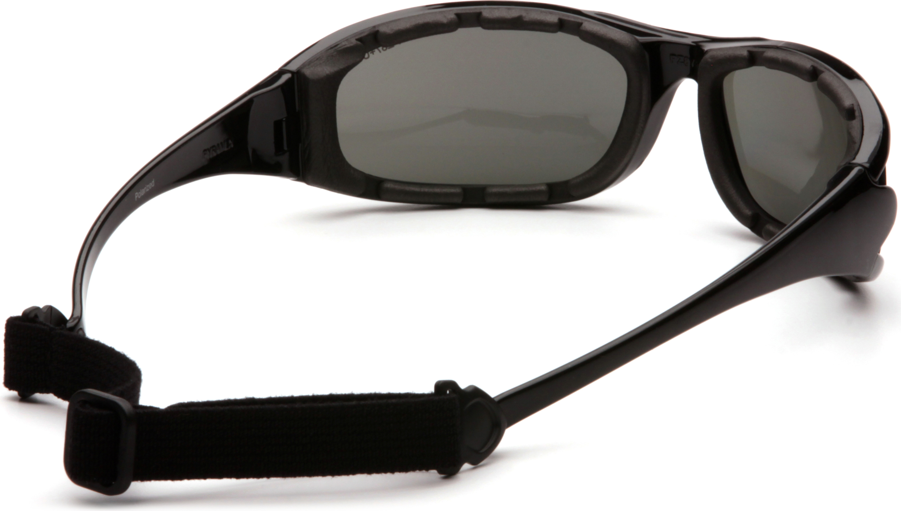 Защитные очки с поляризацией Pyramex Pmxcel Polarized (gray) Anti-Fog, серые — фото 7