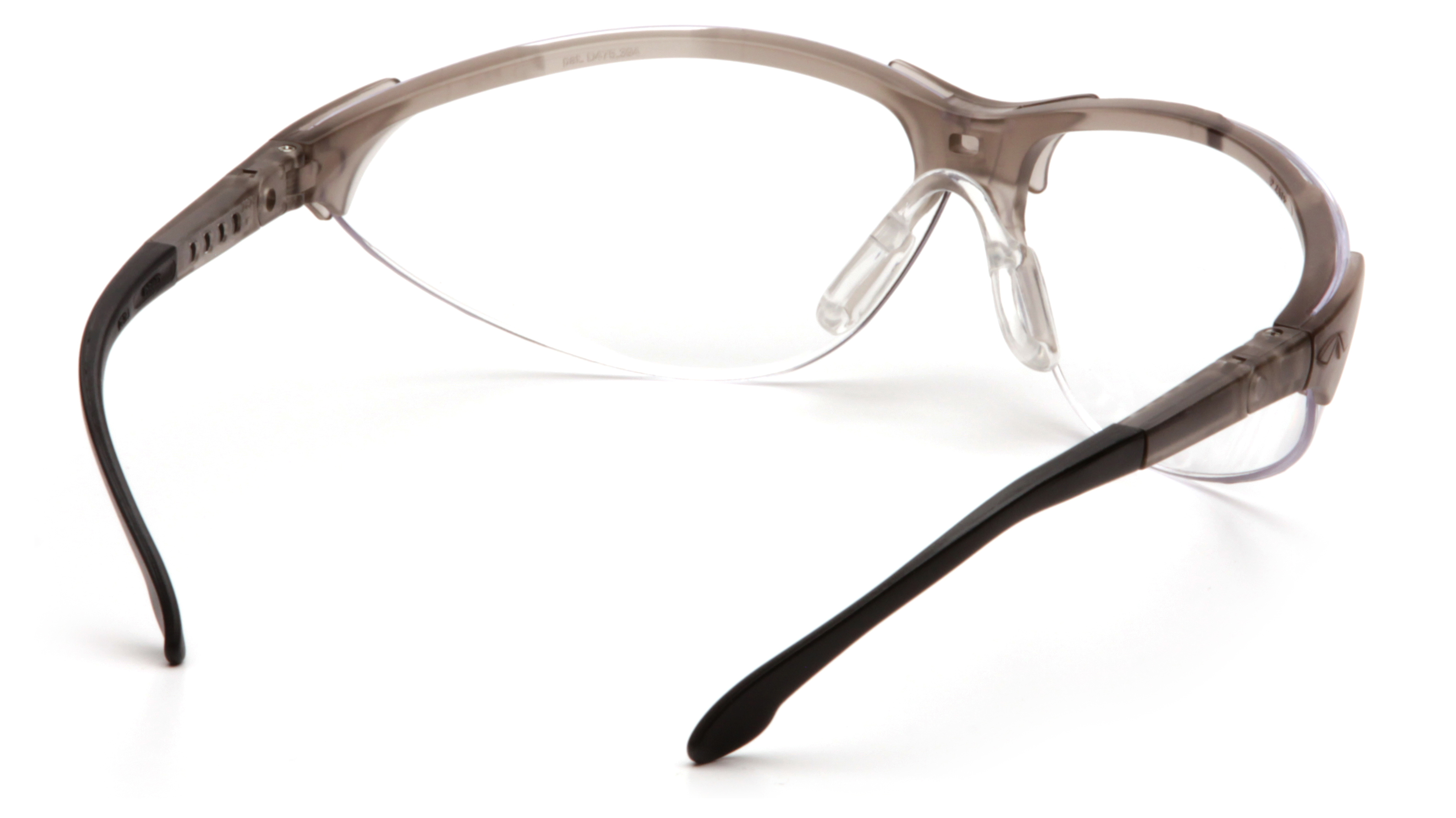 Очки защитные открытые Pyramex Rendezvous Crystal Gray (clear) Anti-Fog, прозрачные в серой полупрозрачной оправе — фото 3