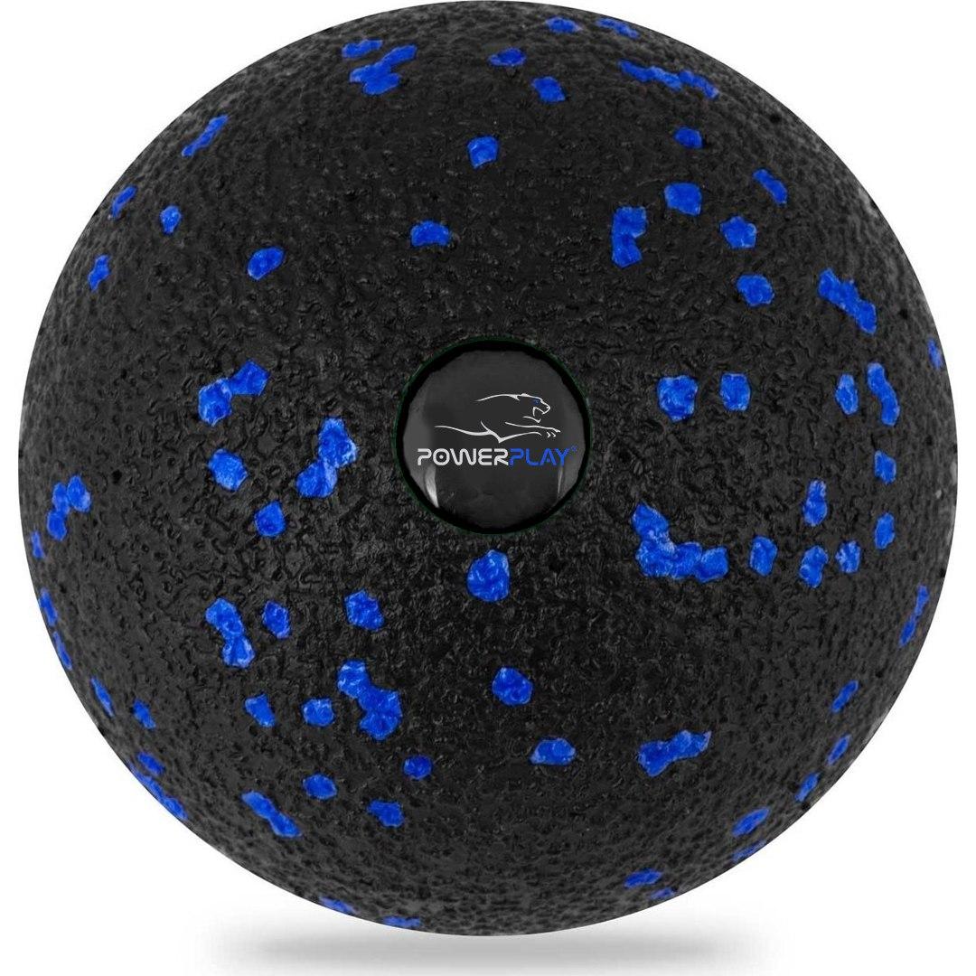 Масажний м'яч PowerPlay PP-4351 Epp Massage Ball (d10) Чорно/Синій — фото 1