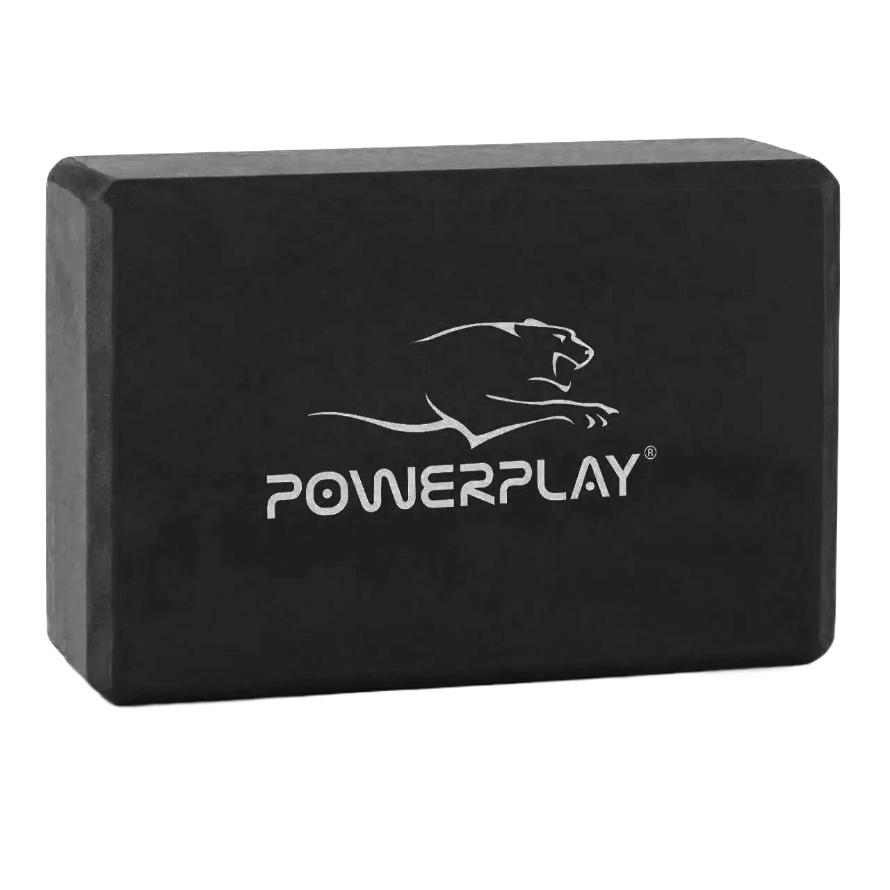 Блок для йоги PowerPlay 4006 Yoga Brick Чорний — фото 1