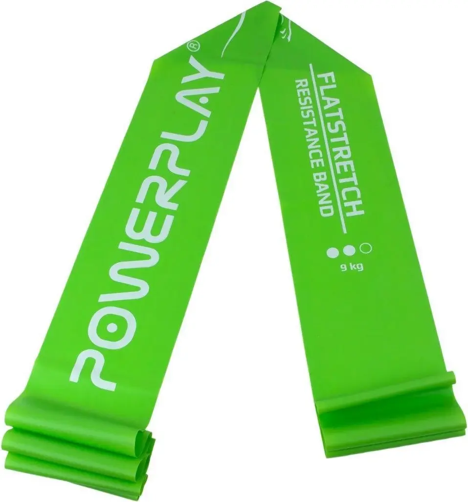 Стрічка-еспандер для фітнесу та реабілітації PowerPlay 4112 0.5мм MediBand Medium Зелена (9кг) — фото 2
