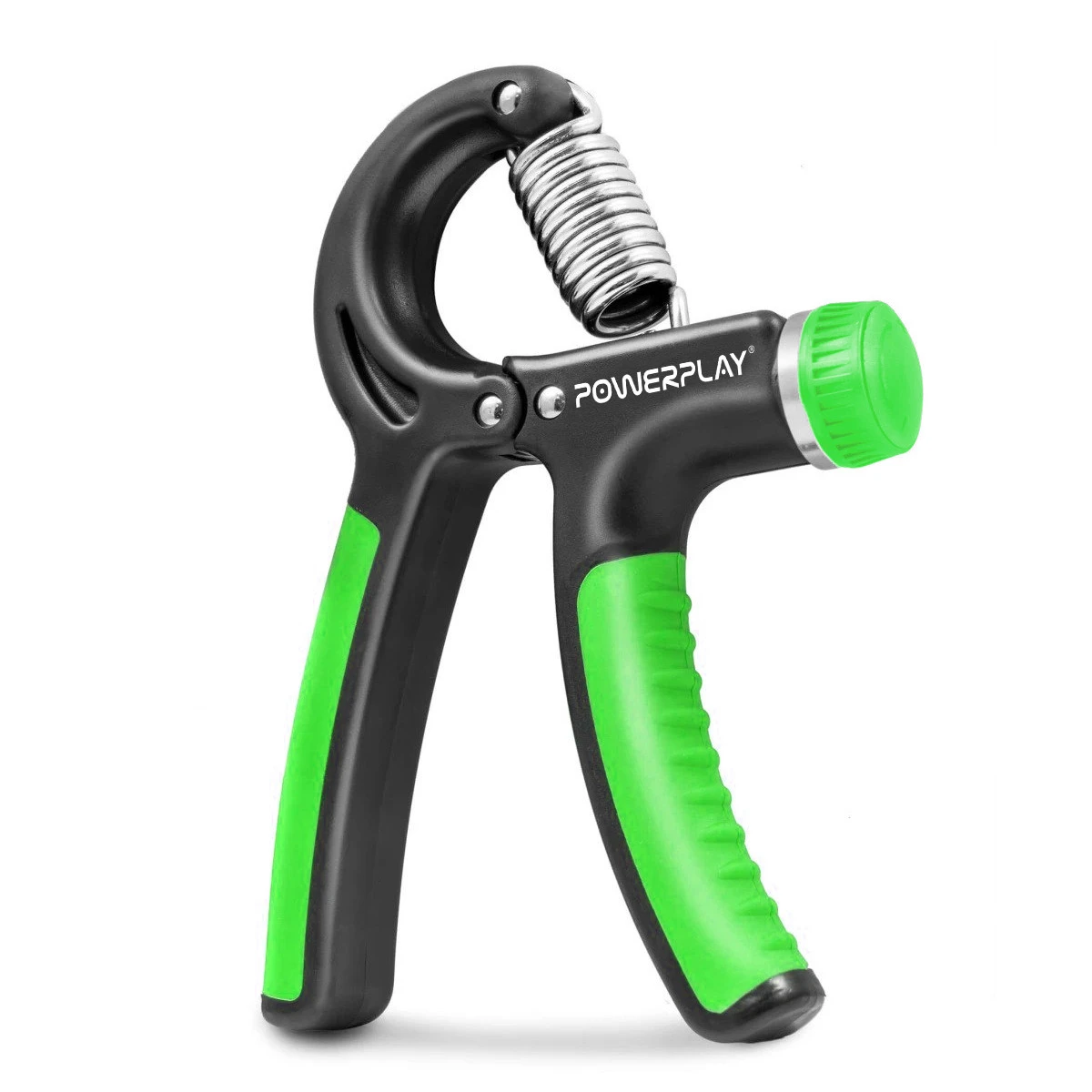 Еспандер кистьовий PowerPlay PP-4323 з регульованим навантаженням 10-40 кг. Strength Grip Чорно-зелений — фото 1