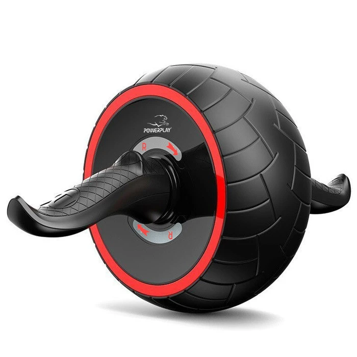 Колесо для преса PowerPlay 4326 зі зворотним механізмом AB Wheel Pro Чорно-червоне — фото 1