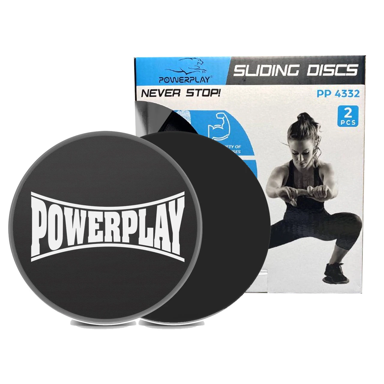 Диски-слайдери для ковзання PowerPlay 4332 Sliding Disk (Ø18) Чорні — фото 1