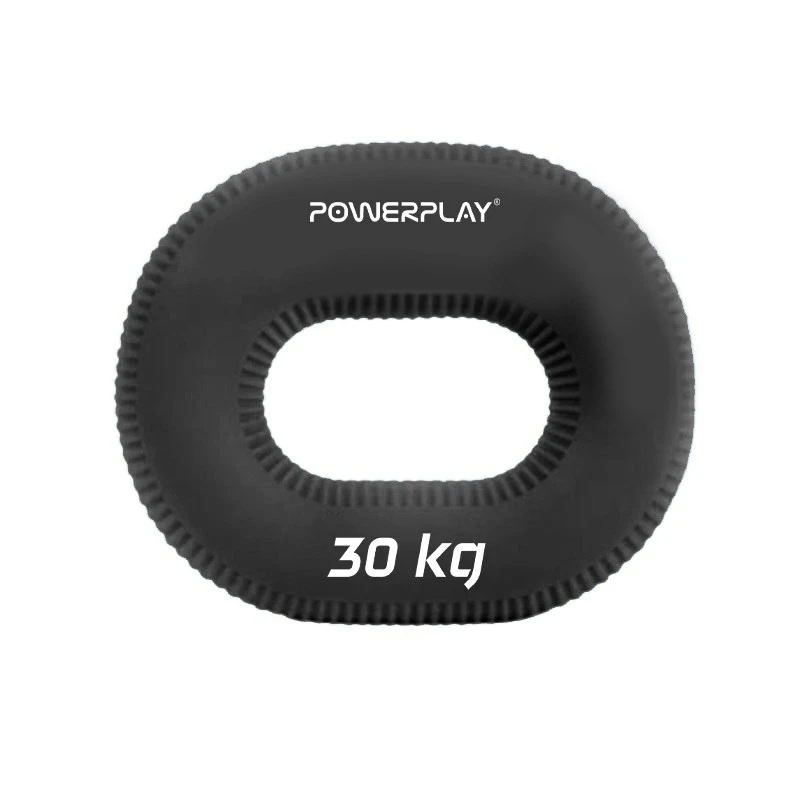 Еспандер кистьовий силіконовий PowerPlay PP-4336 Hand Grip Hard 30 кг. Чорний — фото 1