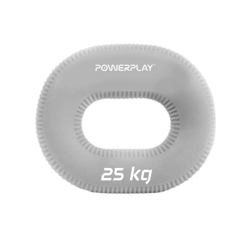 Еспандер кистьовий силіконовий PowerPlay PP-4336 Hand Grip Large 25 кг. Сірий — фото 1