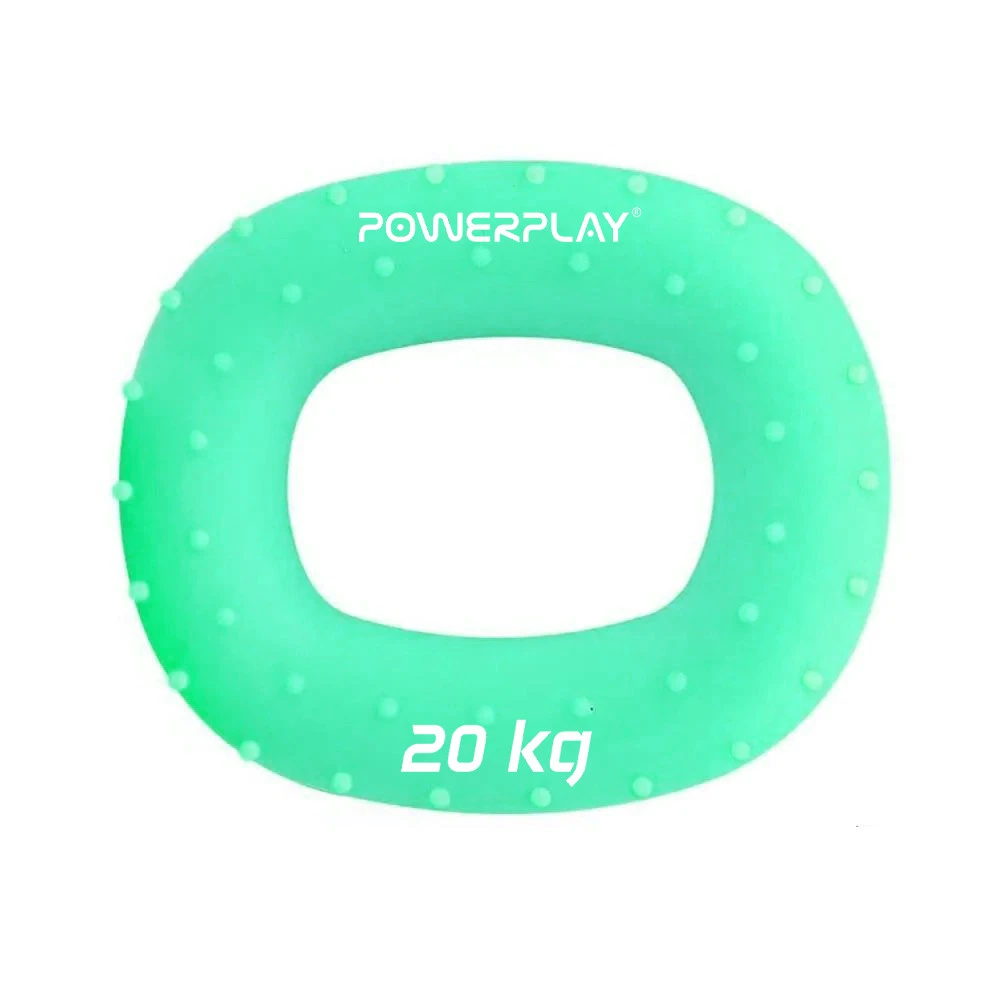 Еспандер кистьовий силіконовий PowerPlay PP-4337 Hand Grip Medium 20 кг. Зелений — фото 1
