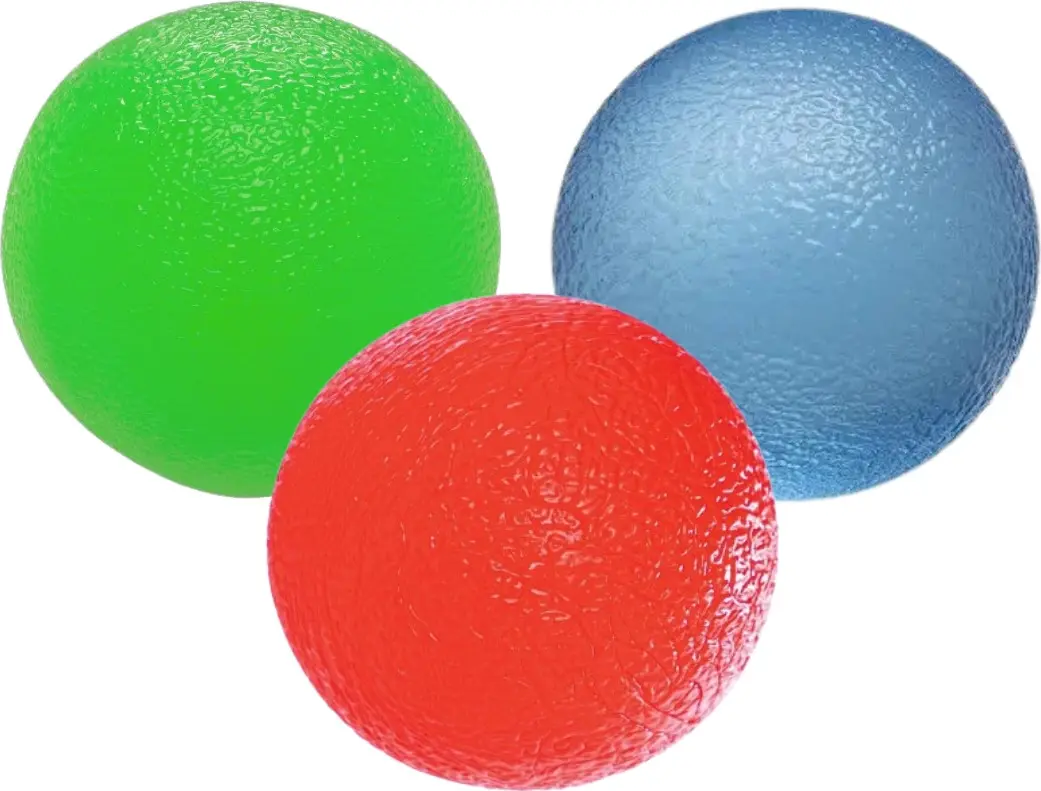 Набір силіконових еспандерів-м'яч (тренажер для кисті) PowerPlay PP-4339 Grip Ball Set (набір 3 шт.) — фото 2