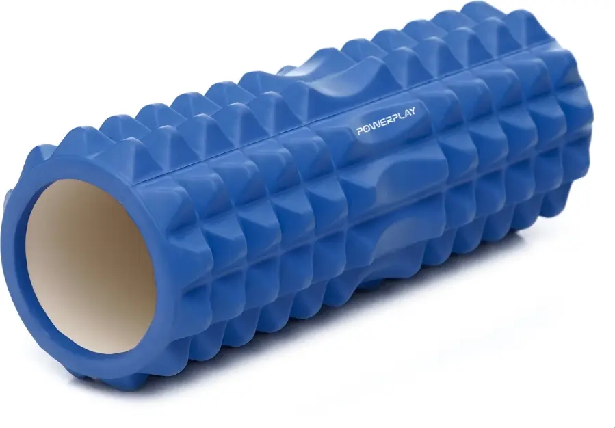 Масажний ролик (роллер) PowerPlay 4405 EVA Massage Roller Синій (33x12см.) — фото 2
