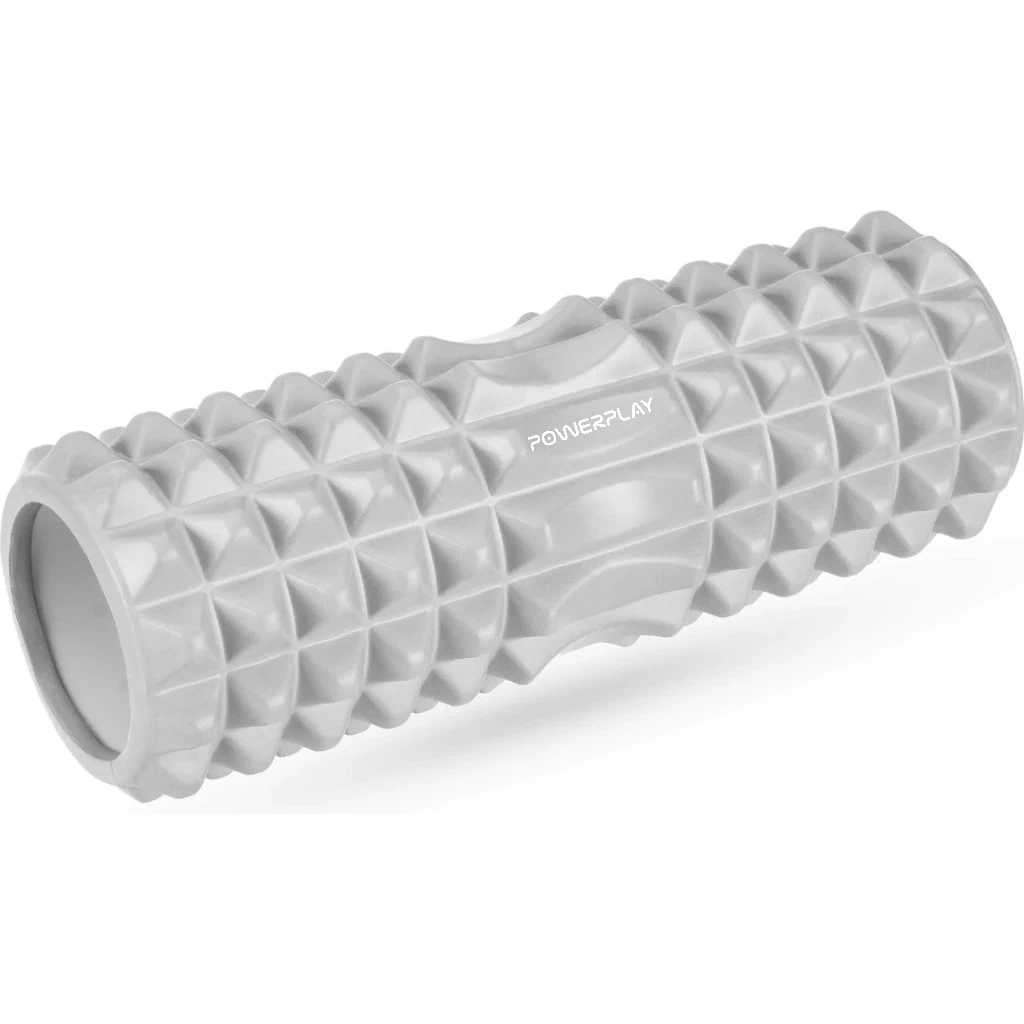 Масажний ролик (роллер) PowerPlay 4405 EVA Massage Roller Сірий (33x12см.) — фото 1