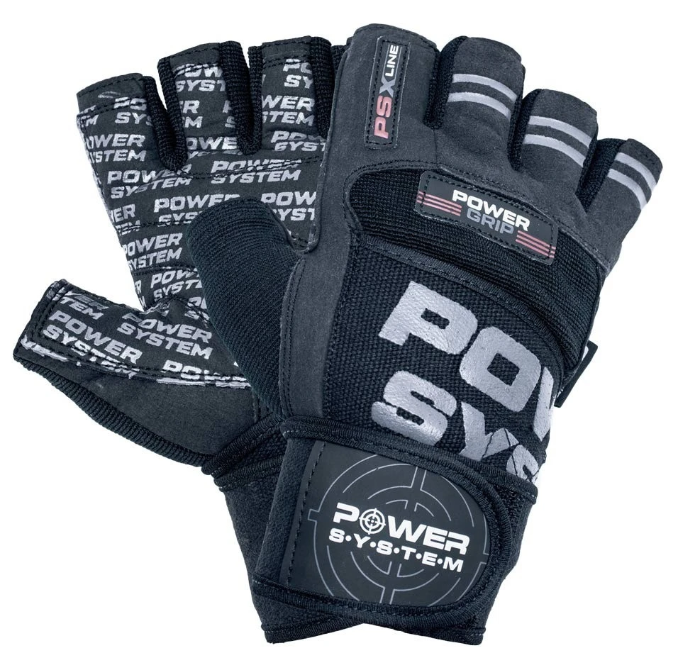 Рукавички для фітнесу Power System PS-2800 Power Grip Black — фото 1