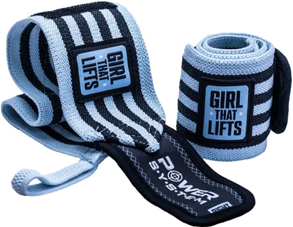 Бинти для зап'ясть (кистьові бинти) Power System PS-3510 Wrist Wraps GTL Blue — фото 1