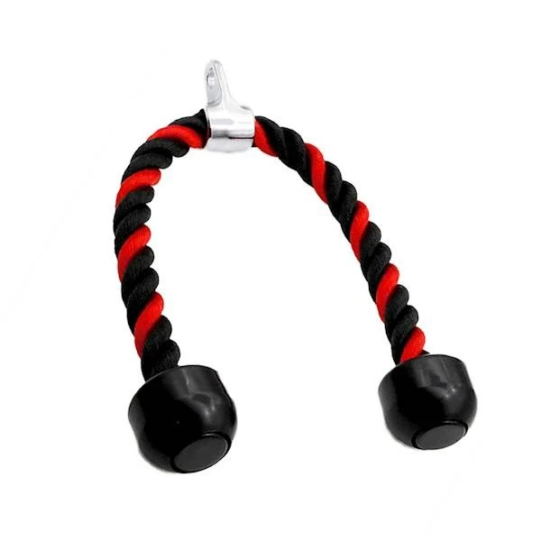 Канат для трицепса з подвійним хватом Power System PS-4041 Triceps Rope Black/Red — фото 1