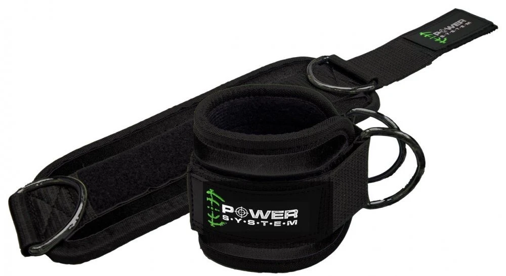 Манжети на щиколотку Power System PS-3460 Ankle Strap Gym Guy Black — фото 1