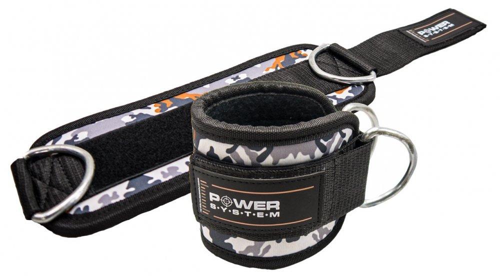 Манжети на щиколотку Power System PS-3470 Ankle Strap Camo Grey/Black — фото 1