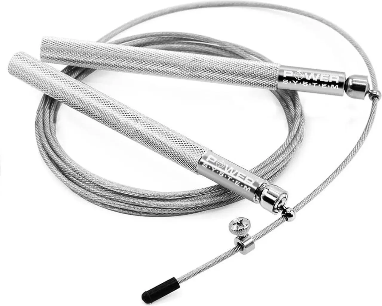 Скакалка швидкісна Power System PS-4064 Ultra Jump Rope Silver (2,75m.) — фото 2