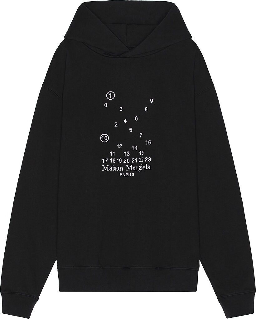 Худі MAISON MARGIELA OVERSIZED CALENDAR GRAPHIC LOGO HOODIE — фото 2