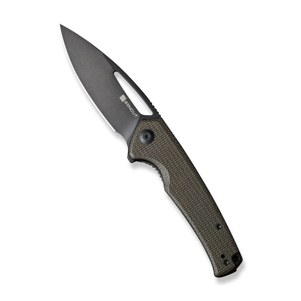 Ніж складаний туристичний Sencut Mims, (8.8 см) 9Cr18MoV / Micarta темно-зелений — фото 1