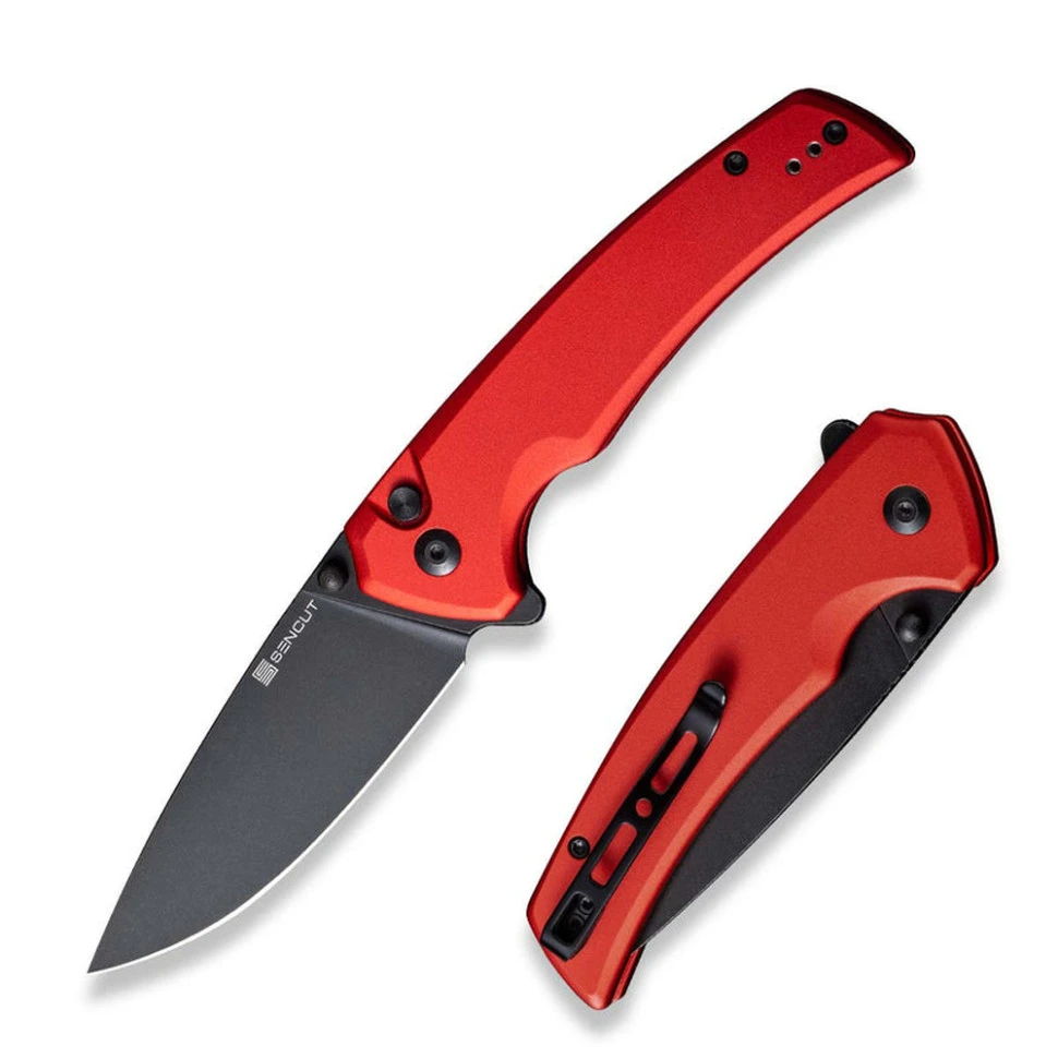 Ніж складаний туристичний Sencut Serene, (8.8 см) D2 / Aluminum червоний — фото 1