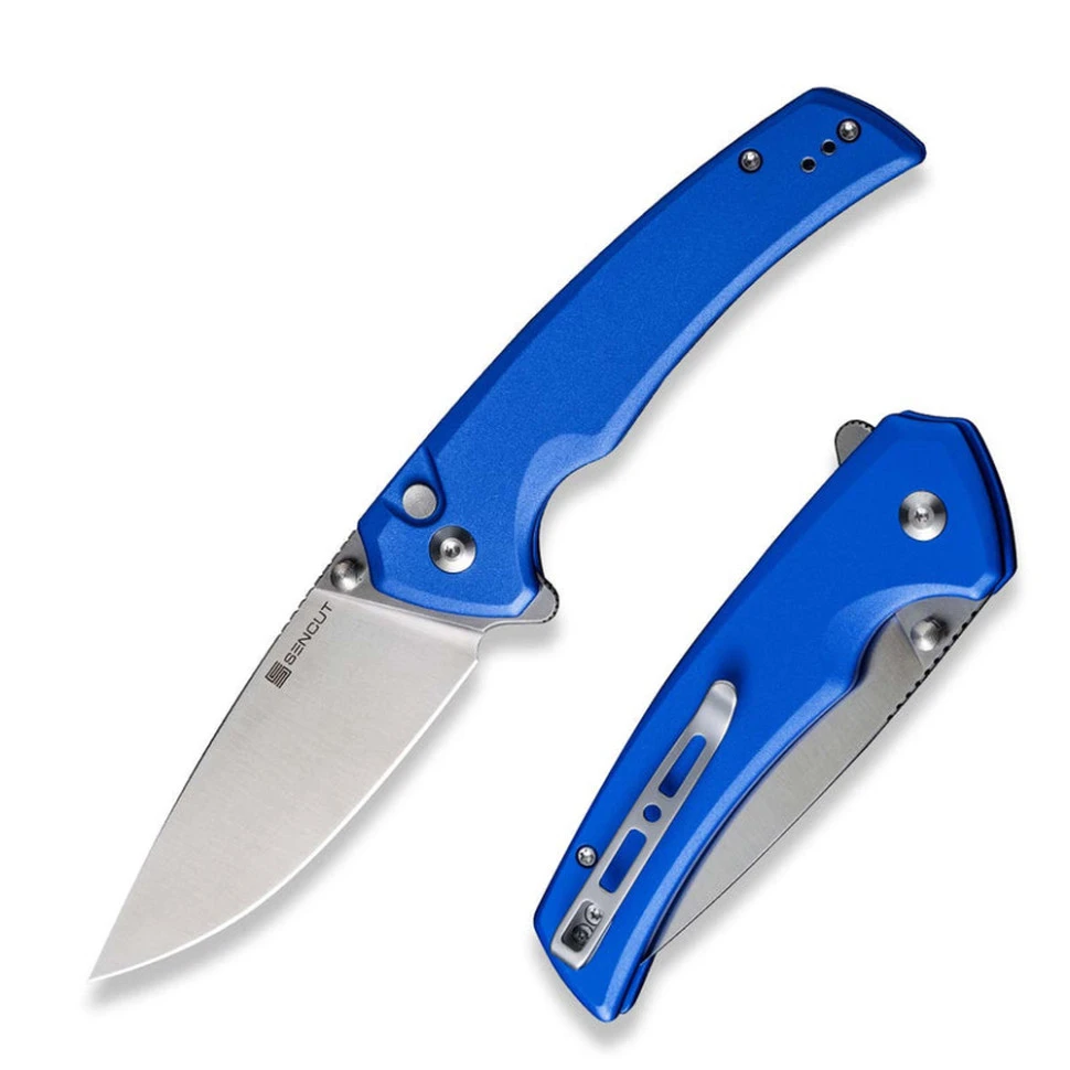 Ніж складаний туристичний Sencut Serene, (8.8 см) D2 / Aluminum синій — фото 1