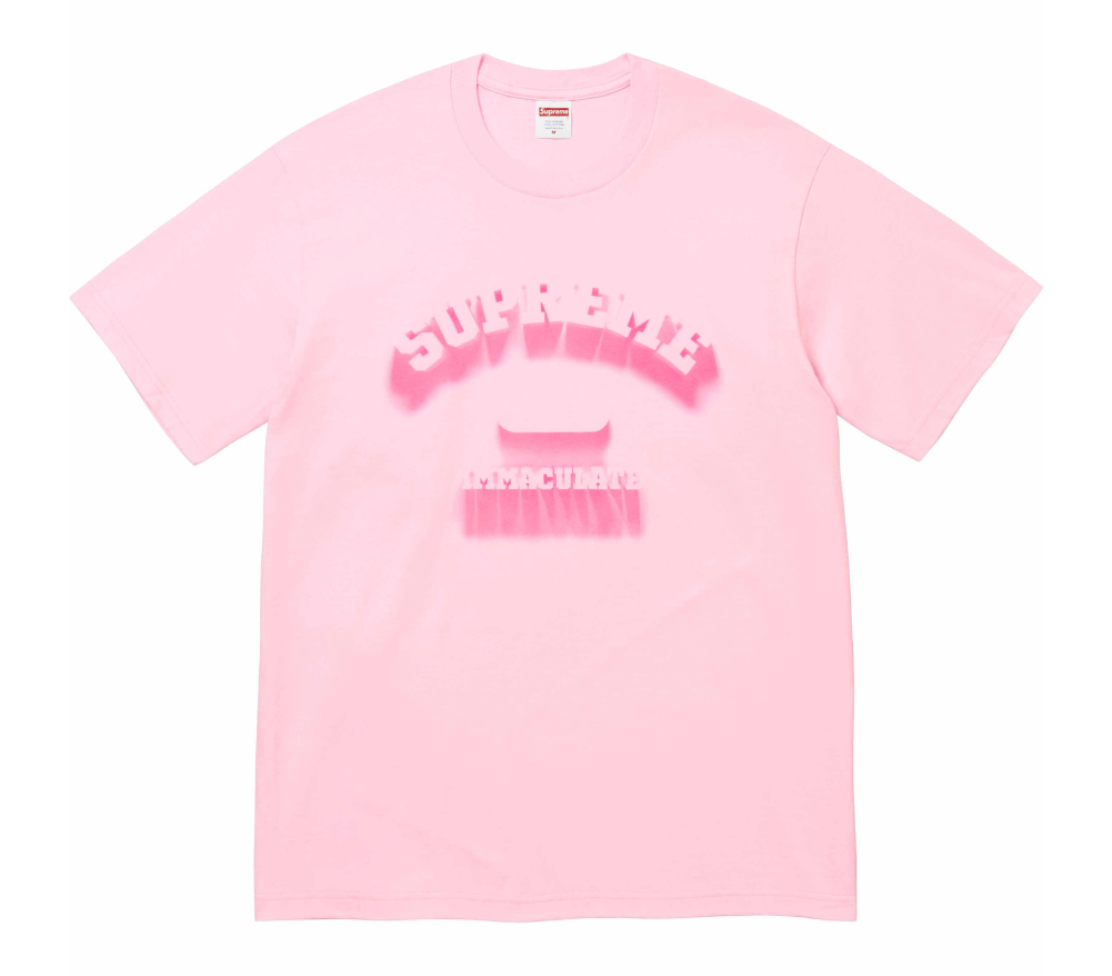 Футболка Supreme Shadow Tee Heather pink — фото 1