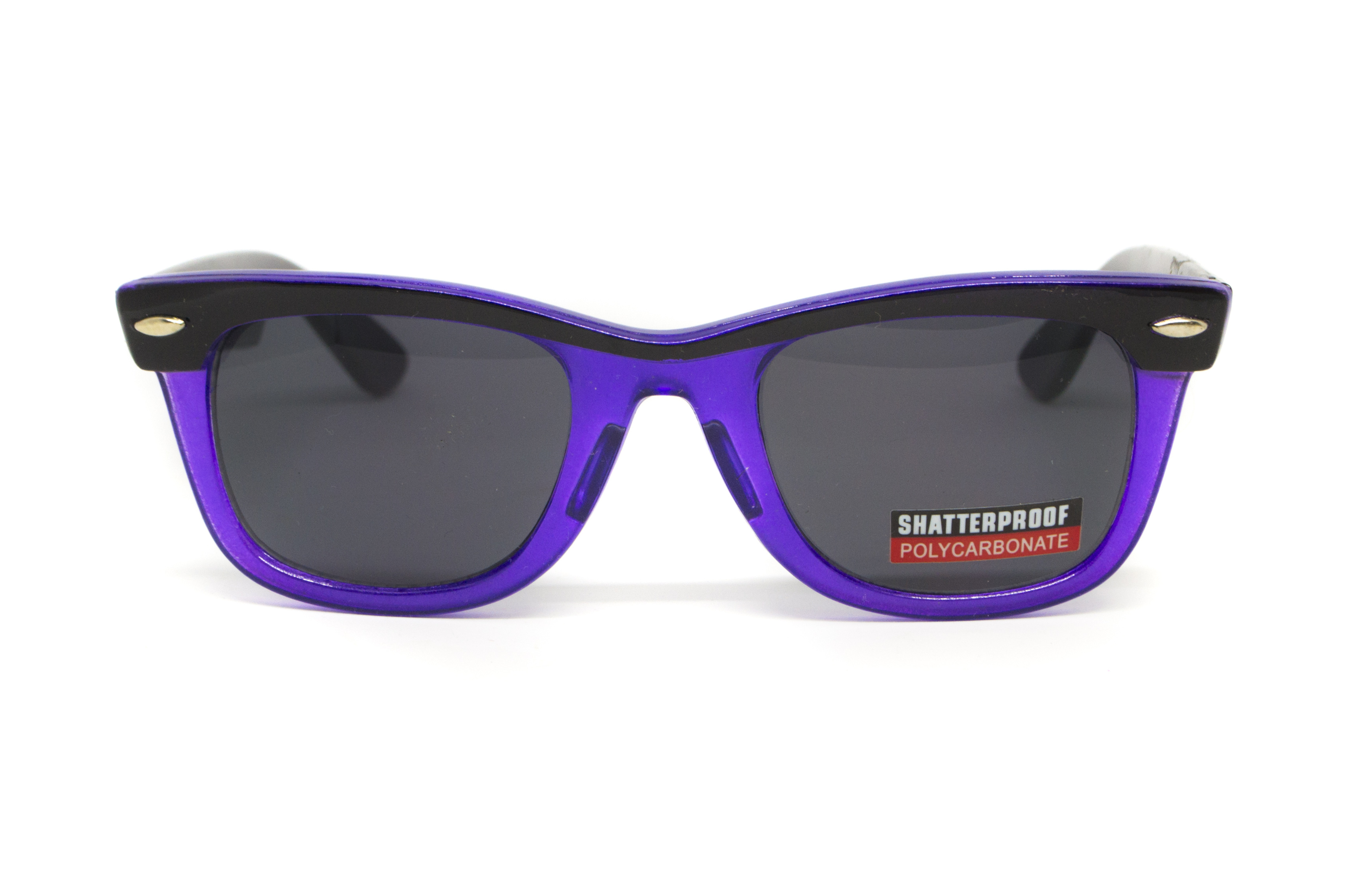 Очки защитные открытые Swag Hipster-4 Purple (gray) серые — фото 3