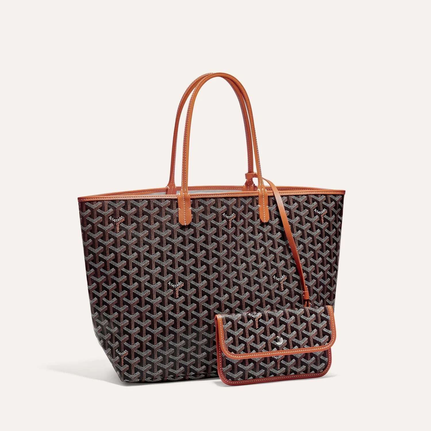 Goyard Saint Louis PM Bag Black & Tan — фото 1