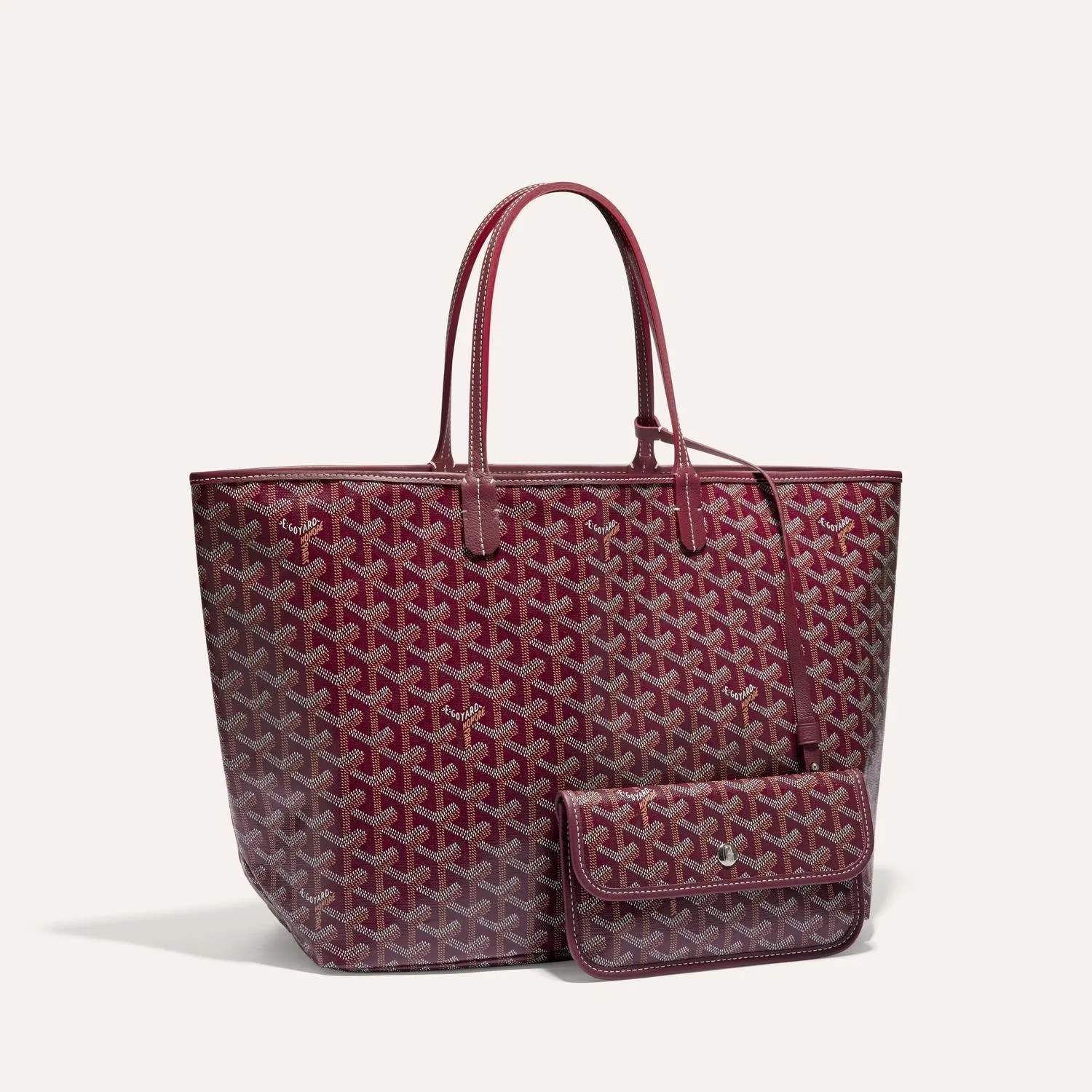 Goyard Saint Louis PM Bag Burgundy — фото 1
