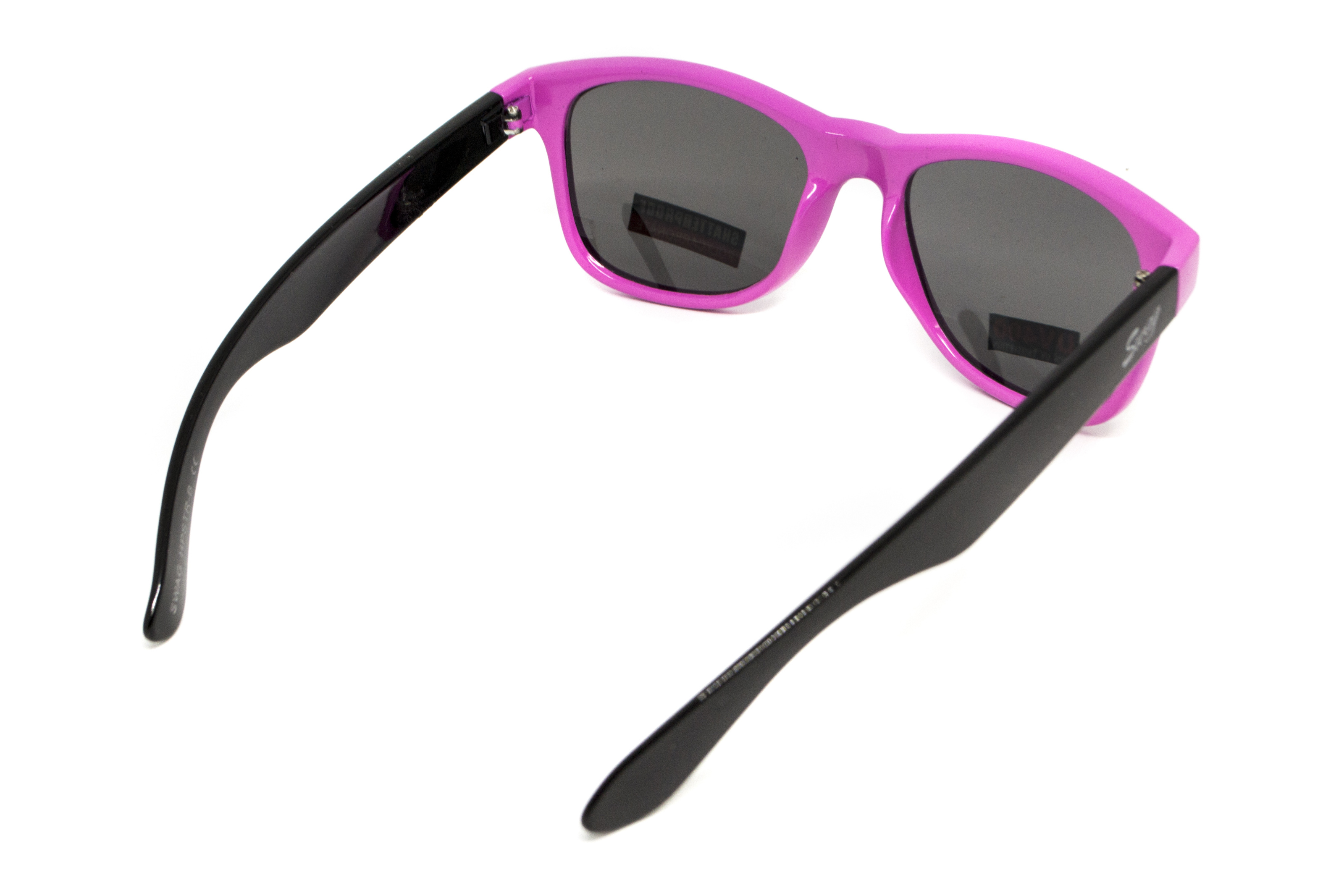 Очки защитные открытые Swag Hipster-B Pink (Flash mirror) зеркальные серые — фото 6